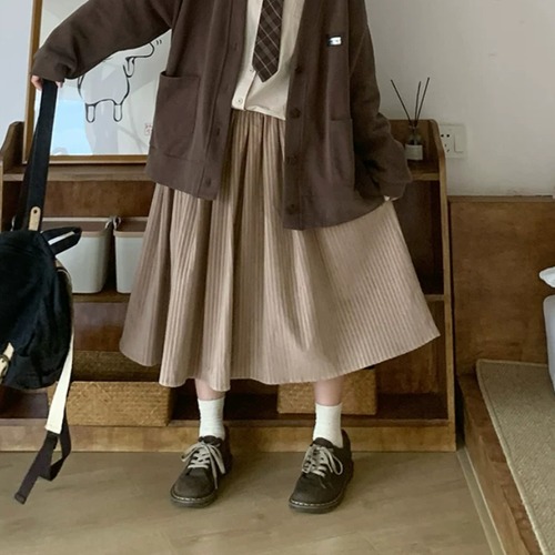 コーデュロイプリーツスカート ・12551