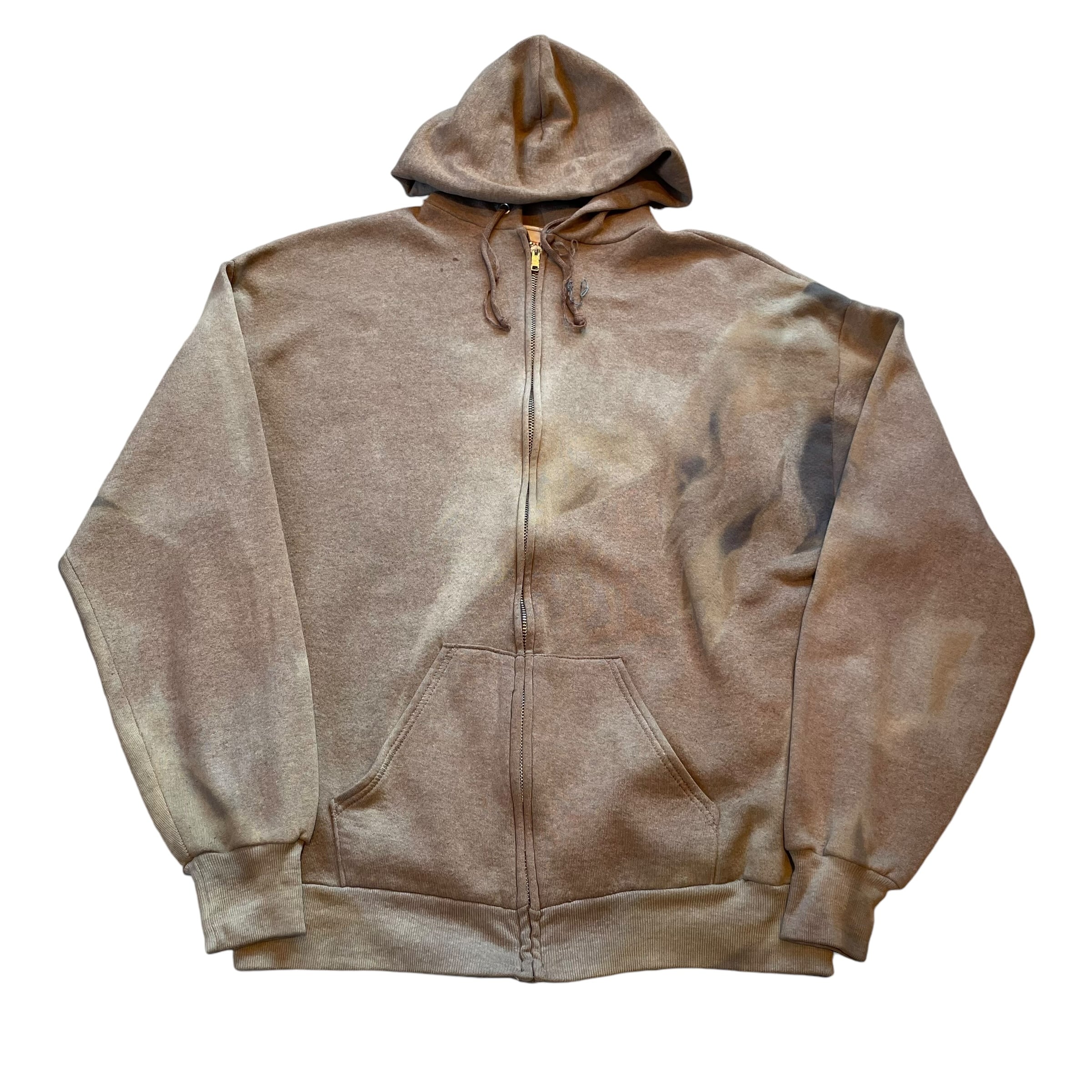 1980s ACTIVE WEAR "SUNFADE" Zip up Hoodie