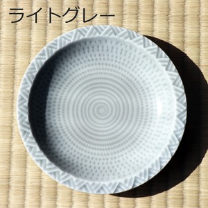 波佐見焼 一真窯 15cmウェーブ皿 4色セット｜シンプルでかわいい中皿・ギフトにも最適