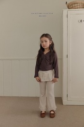 韓国子供服 / 26Autumn / 〖取寄〗Melikey /ドットシャーリングTシャツ / 女子服 *XS~JM*
