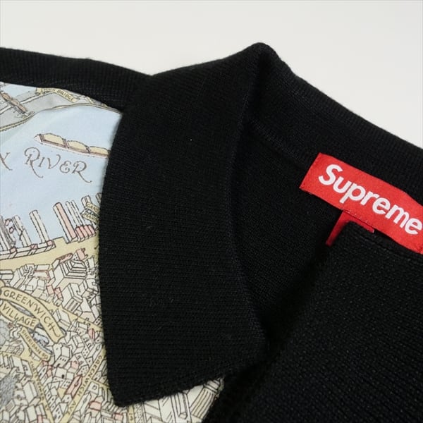 Size【XL】 SUPREME シュプリーム 23AW Silk Map Cardigan Black ...