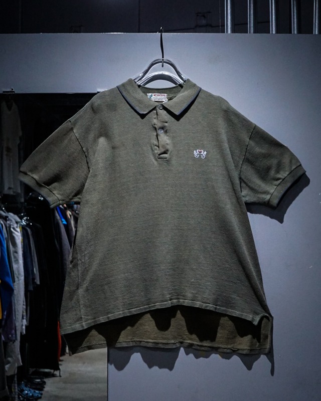 【add (C) vintage】50's “McGREGOR” Budge Dragon Embroidery Vintage Polo Shirt