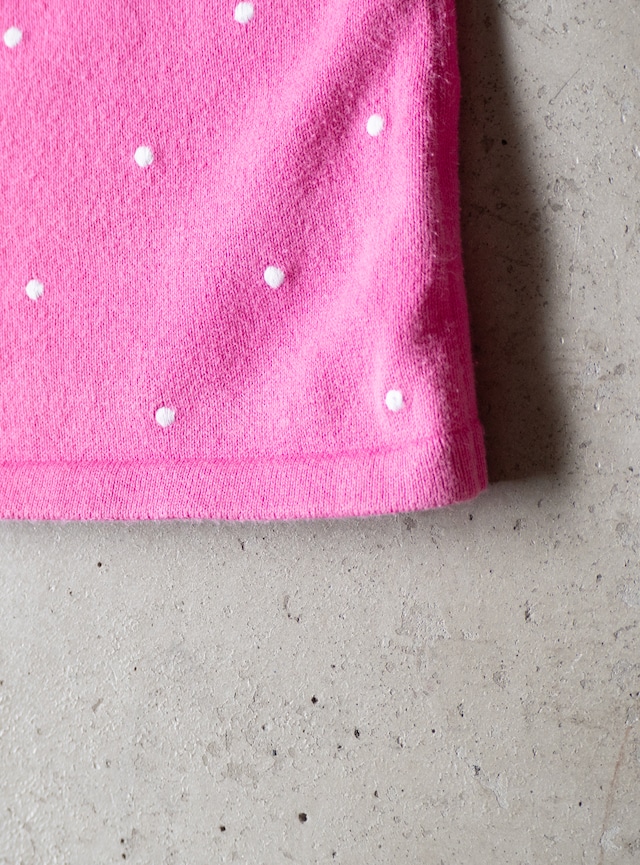 "LAUREN RALPH LAUREN" 1990s Dots boatneck knit
