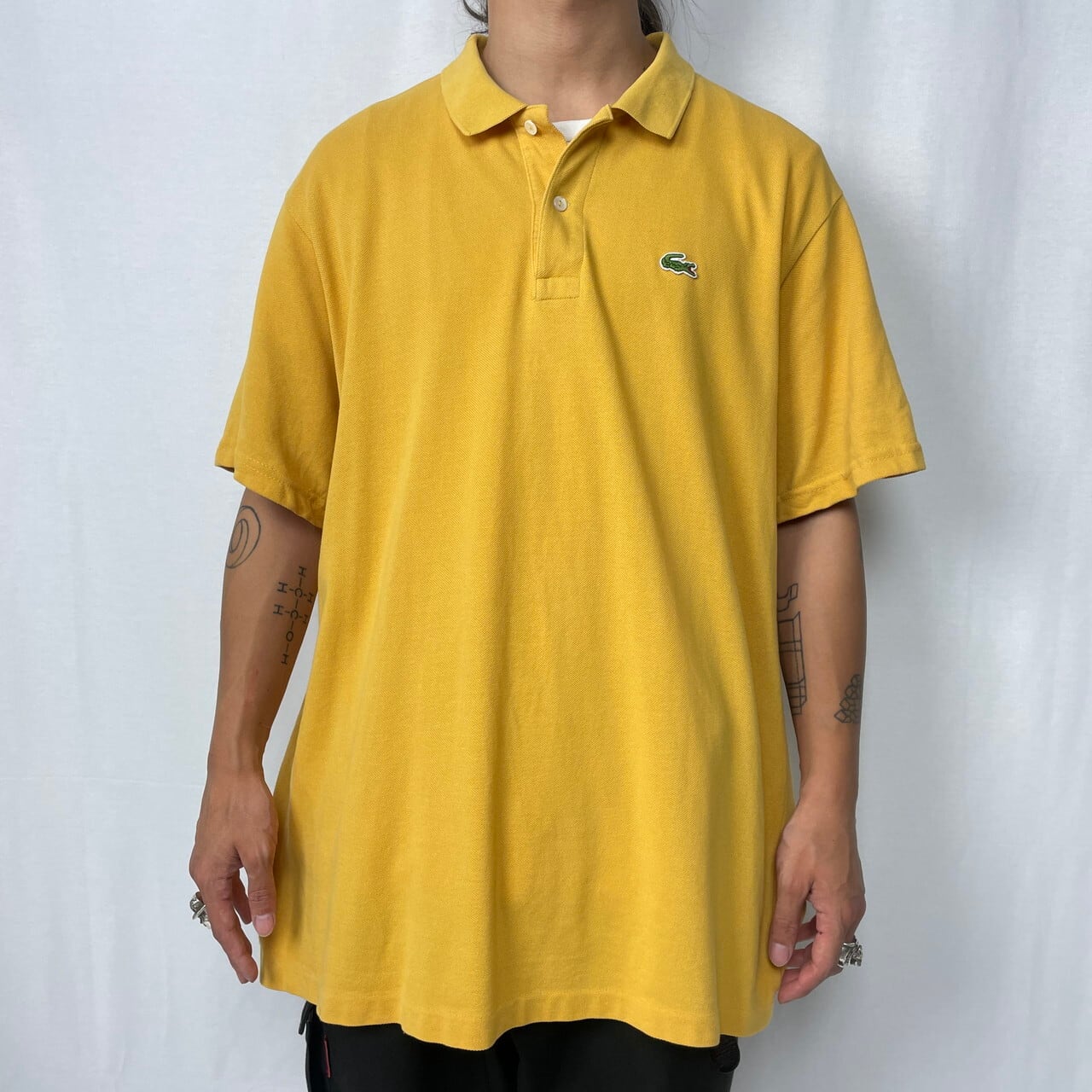 90年代 フランス製 LACOSTE フレンチラコステ ポロシャツ メンズL-XL