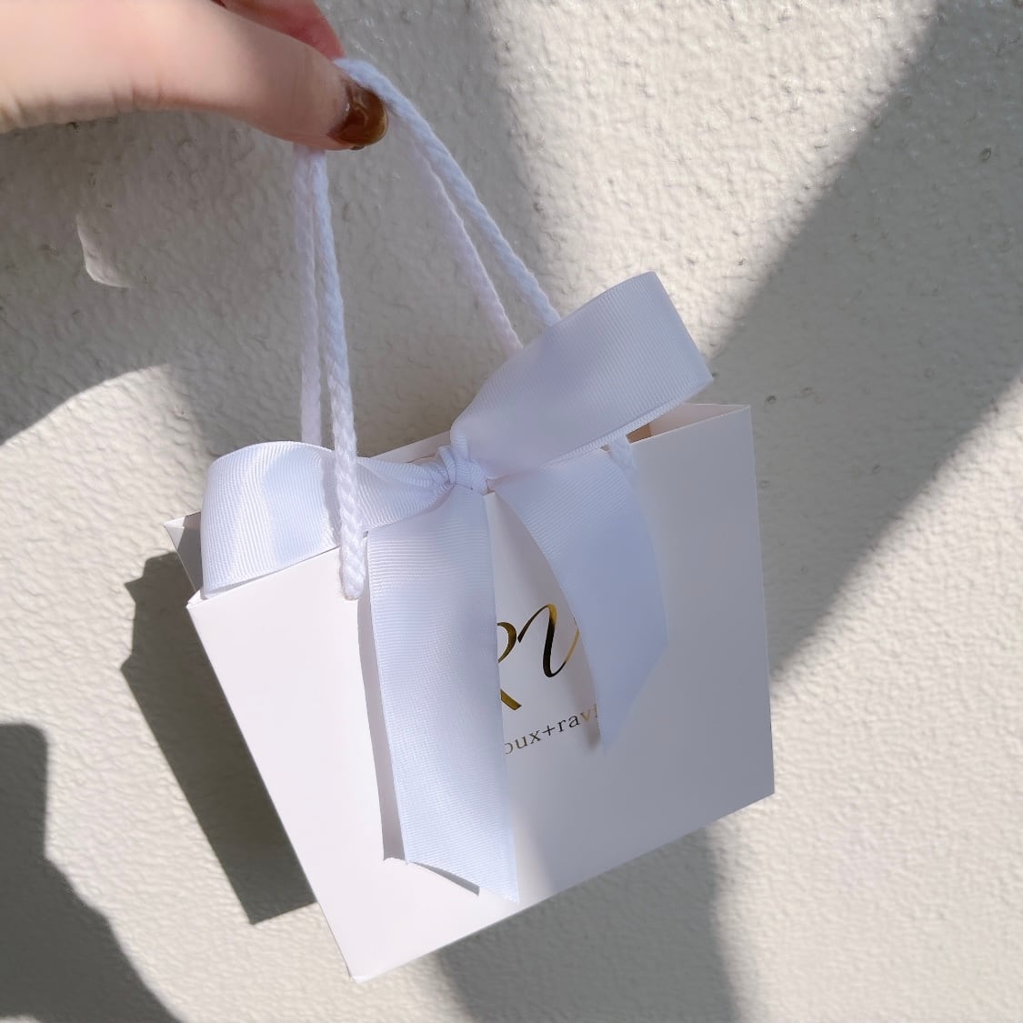 紙袋　ショッパー　ギフト　袋　プレゼント　ラッピング アクセサリー　ネックレス 紙袋&簡易ギフトラッピング | BIJOUX+RAVI 【ビジュープラスラヴィ
