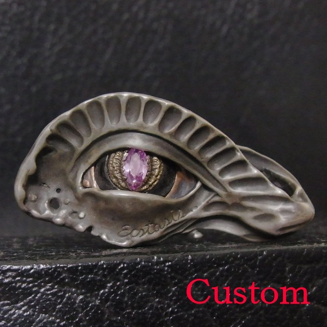 Ecstasis Metal Eye Silver LIZARD Eye