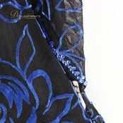 社交ダンス 衣装 スタンダード ドレス ワンピース パーティドレス 青 長袖 黒 ブラック系 ブルー系 スタンダードドレス ラインストーン ドレス パーティ ファッション フォーマル 穴あきデザイン 編み込みデザイン 特別な日 シンプル エレガント カジュアル プレゼント 発表会 ダンスチーム おしゃれ 高品質 大人用 女性用 体型カバー 伸縮性 滑らかな素材 着心地抜群