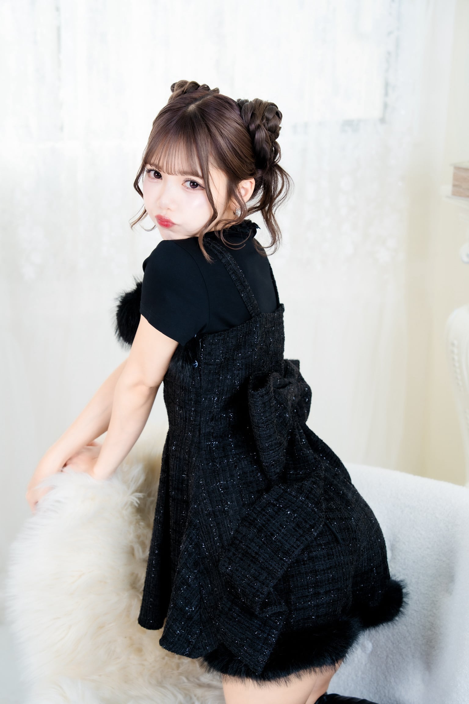 Kitten Ribbon Tweed Set-Up　
