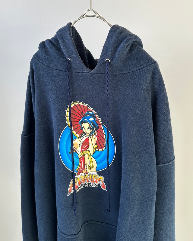 -Hook-Ups- Vintage 00s L Print Hoodie made in USA
