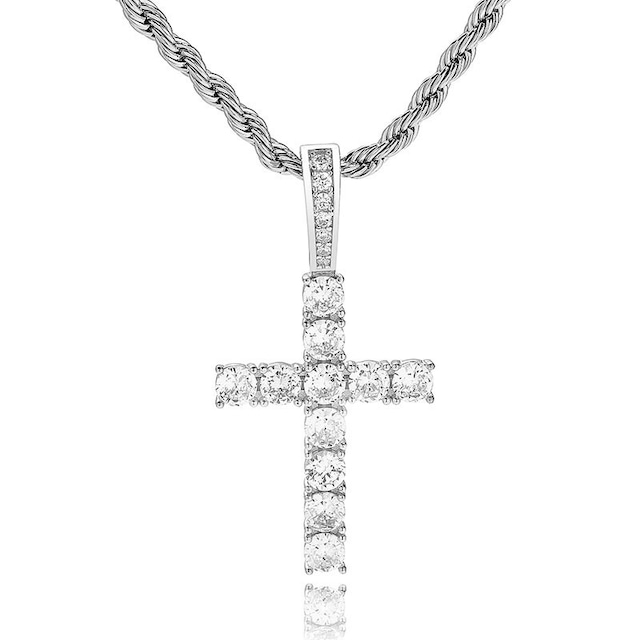 Iced Out Cross Necklace