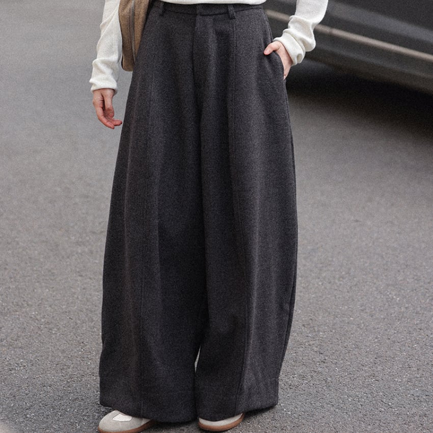 wide-leg casual pants　J00167