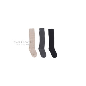 [Z’AN CLOVER] Plain Over Knee Socks / [지안클로버] 플레인오버니삭스