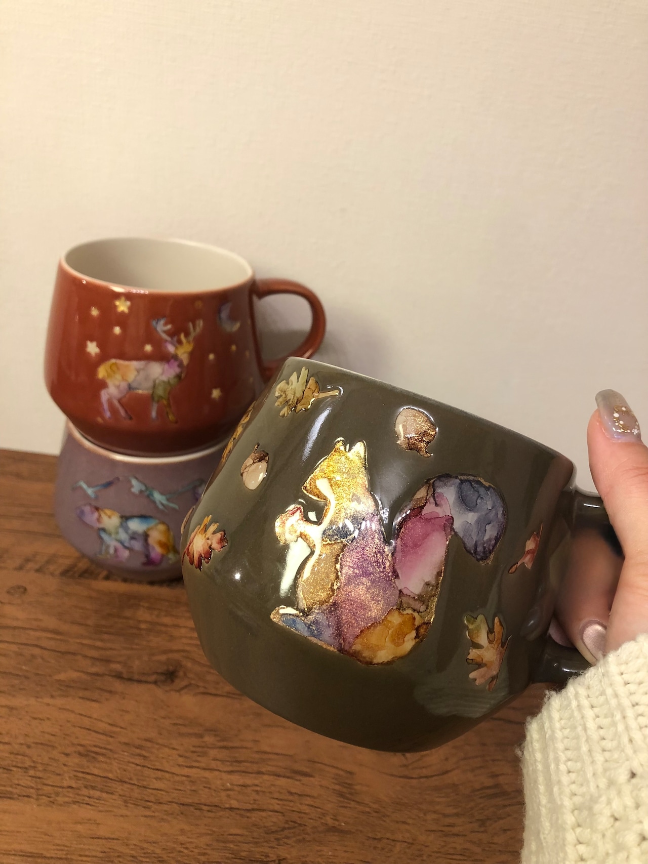 北欧アニマルスープマグカップ　2柄セット