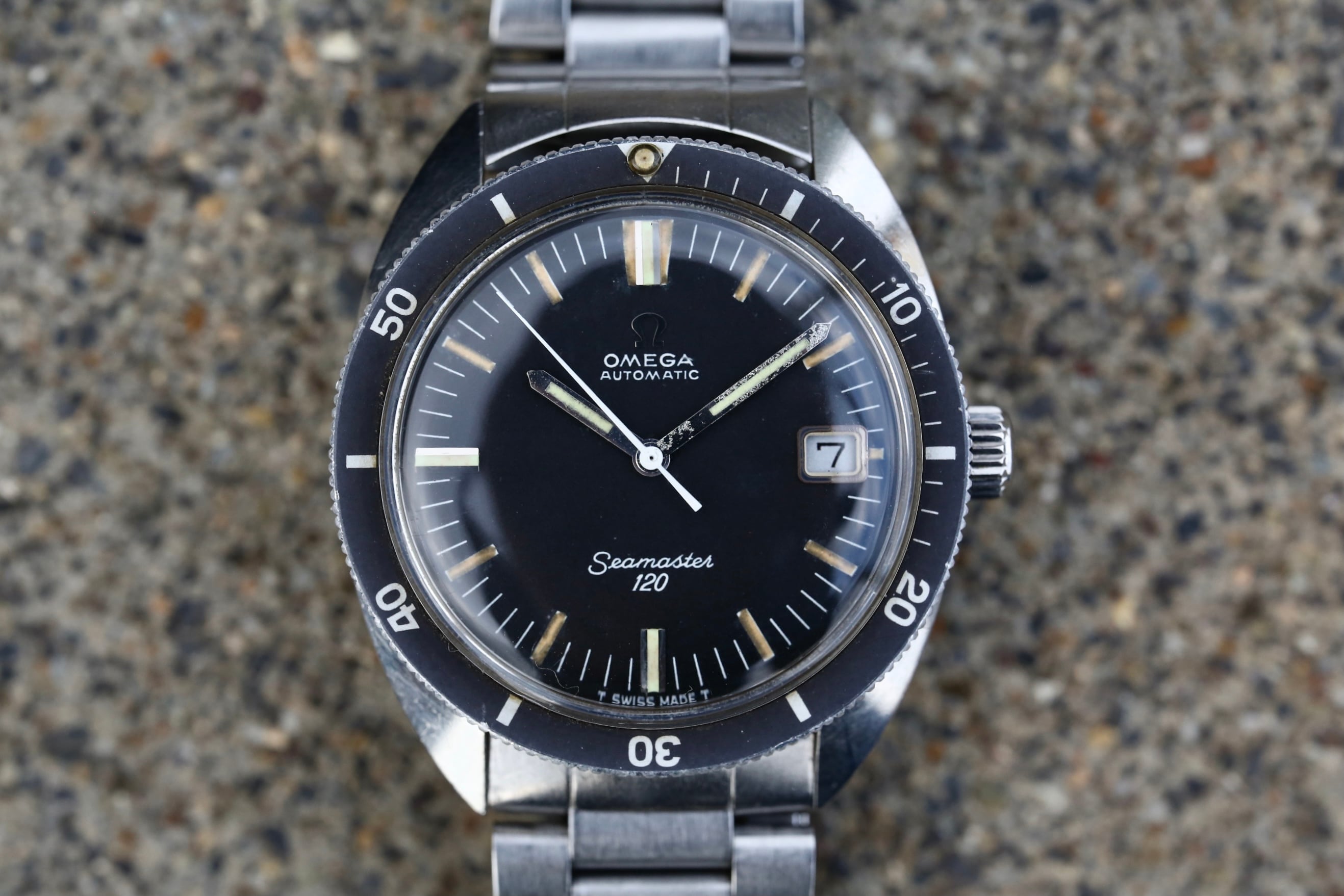 【OMEGA】 1960’s オメガ シーマスター120 フルサイズ 3連ハードブレス 自動巻き Vintagewatch / Cal.565 /  Seamaster 120 | アンティーク・ビンテージ時計修理・販売 WhiteKings(ホワイトキングス) powered by BASE