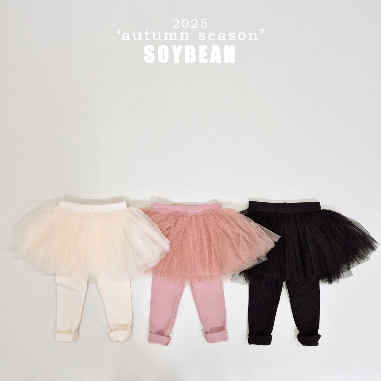 «Sold out»«soybean» ラブリーシャシャレギンス 3colors