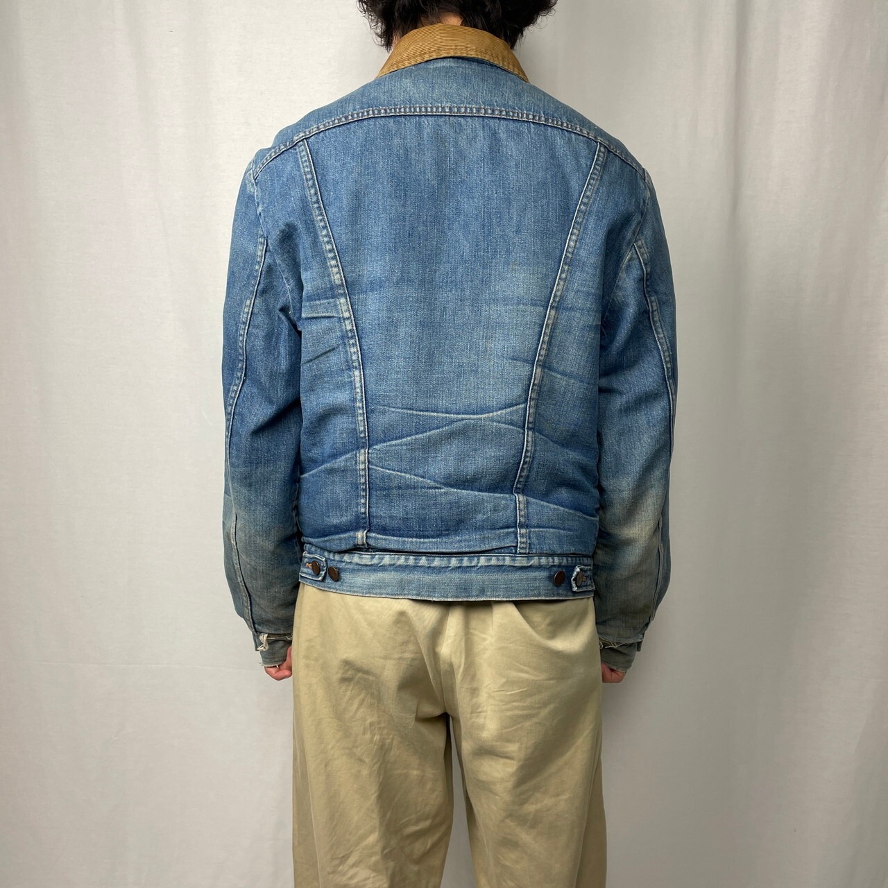 70年代 USA製 Wrangler ラングラー デニムボアジャケット ランチ 