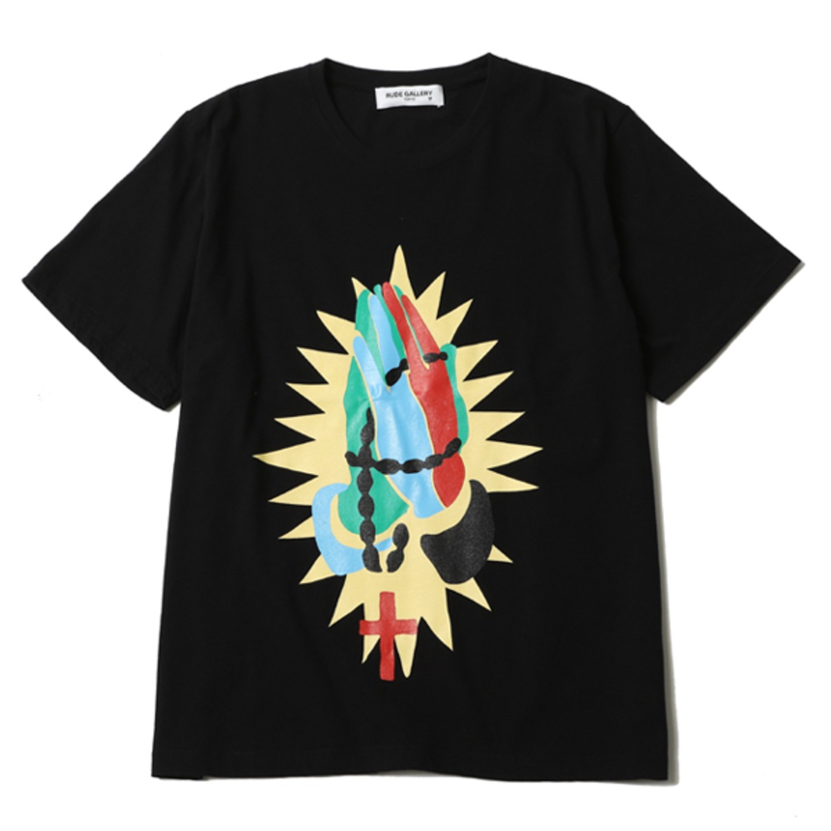 RUDE GALLERY】ルードギャラリー MEX PRAY HANDS TEE (BLK) プレイング  