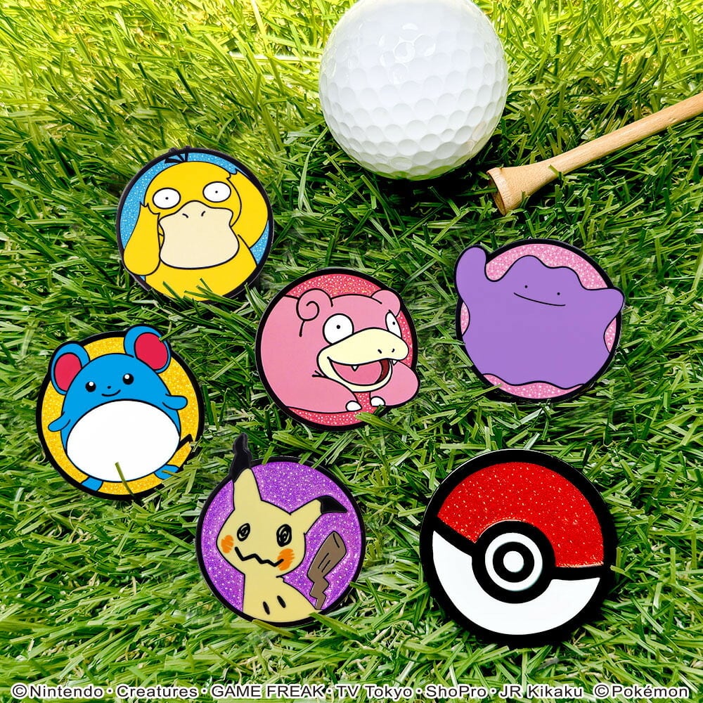 ポケモン ゴルフマーカーBIGサイズ（メタモン） マグネット クリップ式