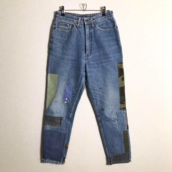 るめの Levi's - LEVI'S リメイクデニム パッチ ロマンスグレー 刺繍