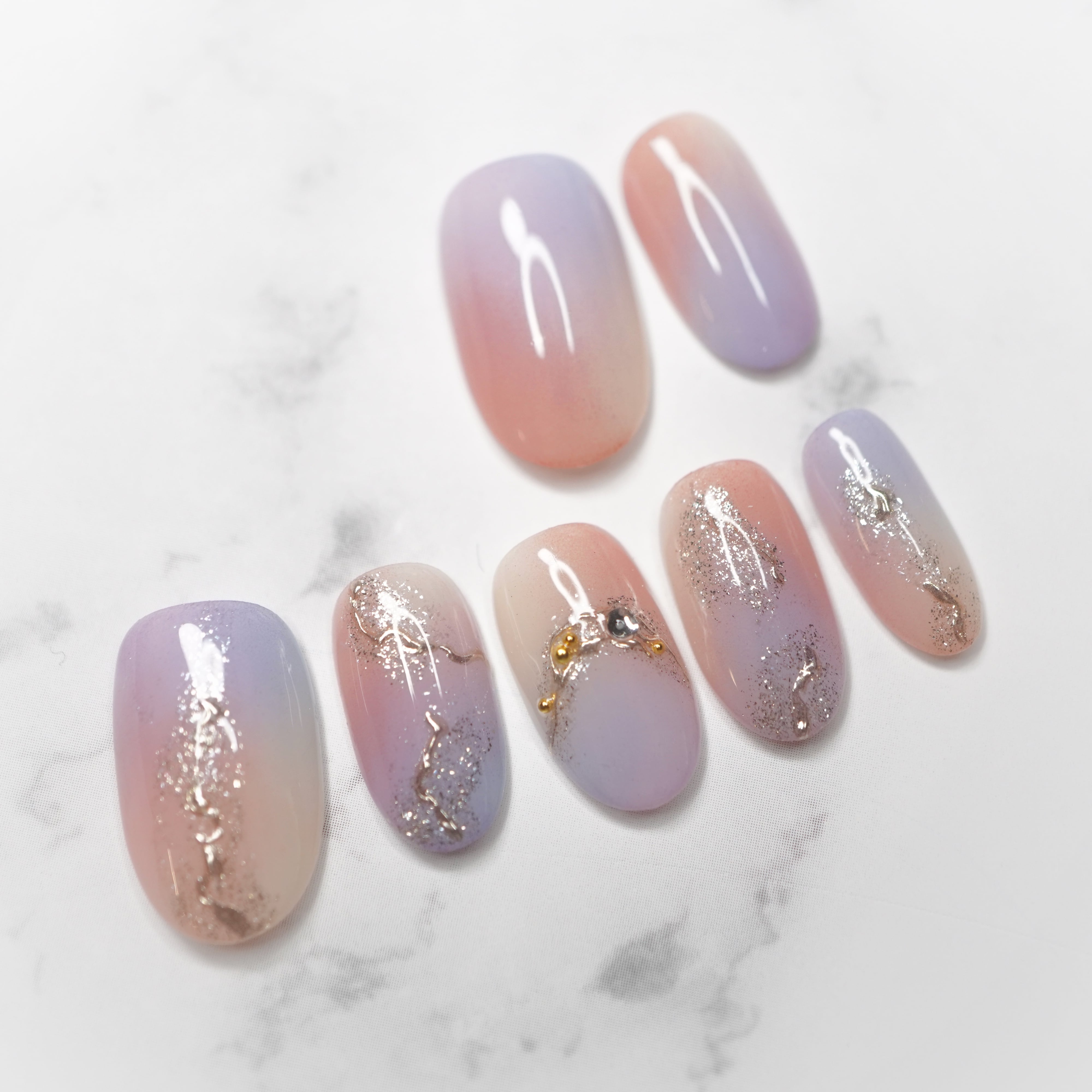 #581 夢色チップ/XY150 繰り返し使えるネイルチップ