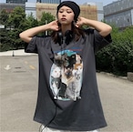 キャットプリント　Tシャツ