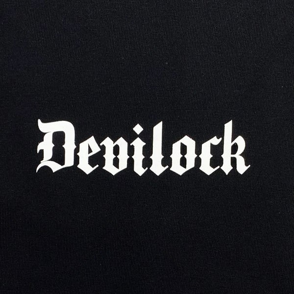 再入荷 10 Off Sale Devilock デビロック Old English Skull Bone Tee 半袖tシャツ ビッグt オーバーサイズ Big 大きいサイズ 黒ブラック バックプリント ロゴ クルーネック スカル ドクロ メンズレディース ハードコア パンクロック Punkrock バンド フェス