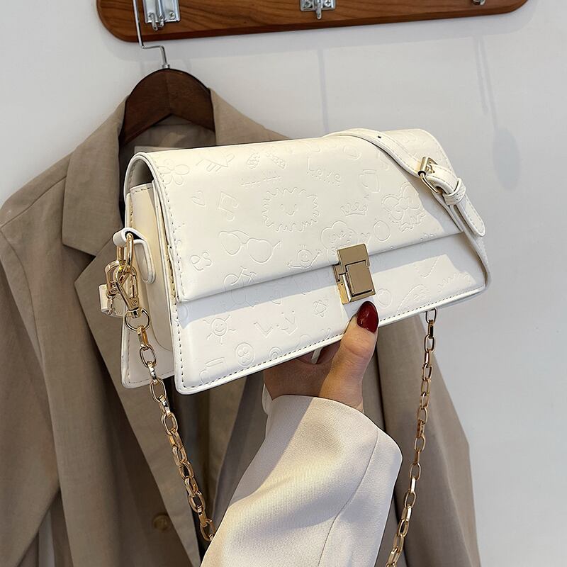 スタイルチェーン クロスボディ スクウェア 手作りハンドバック74538899861