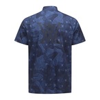 MEN CAMO COOL HIGH NECK SHORT T-SHIRT