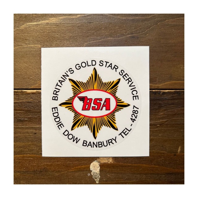 BSA / BSA Britains Gold Star Service Sticker #12