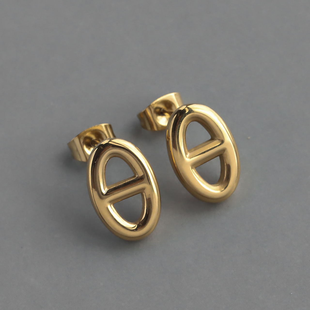 【ネコポス便】ピアス アンカーモチーフピアス 金属アレルギー サージカルステンレス つけっぱなし レディース ゴールド シルバー スタッド ピアス かわいい  2297