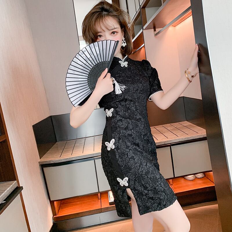 スタイルジャカードButterflyデザイン ドレス サマー 夏物 MIUCO27202333416