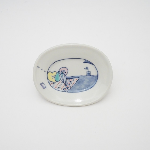 【小林 恭子】女の子たち豆皿　1-C