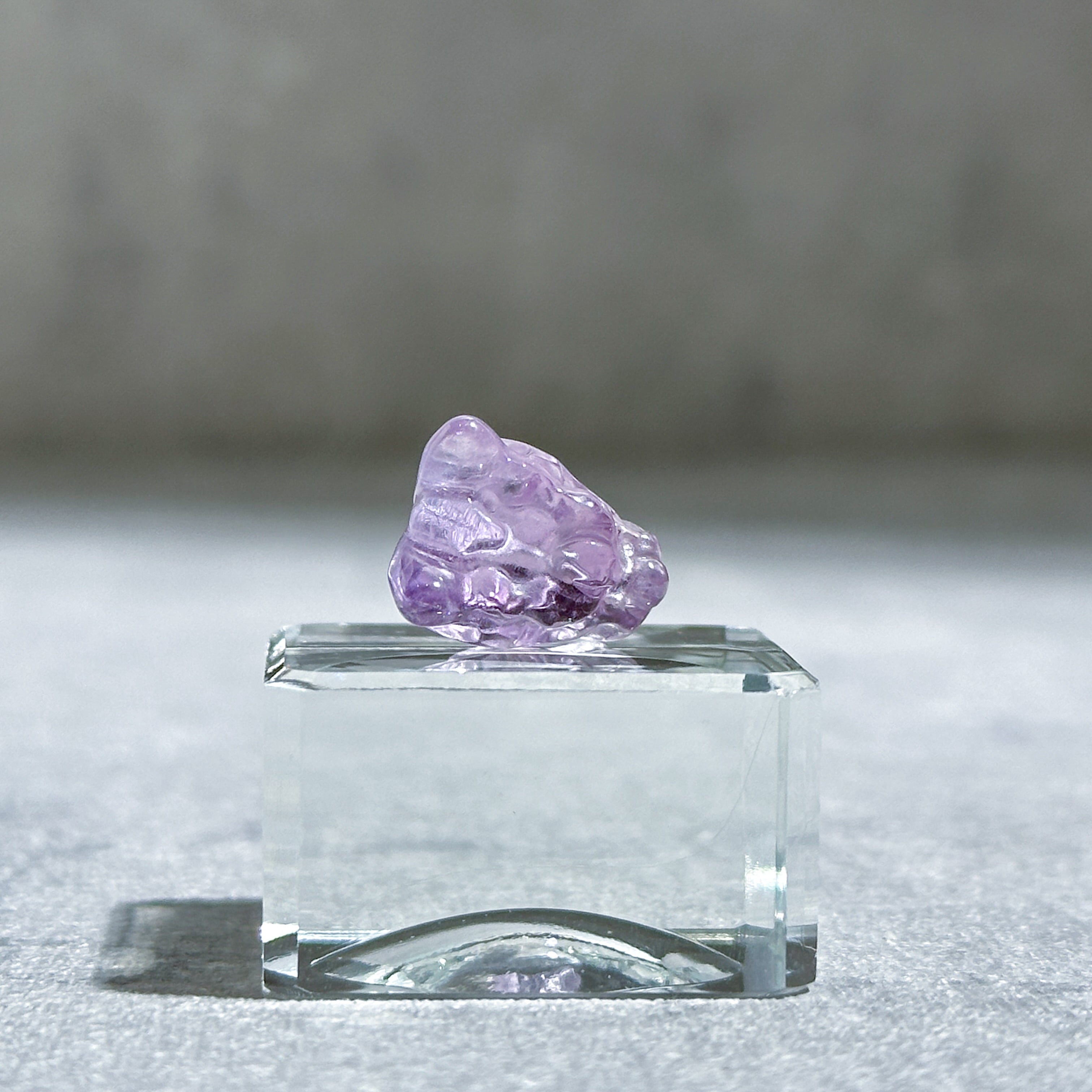 ★限定NEW★愛の守護石♡【アメジスト『紫水晶』6面カットペンデュラム】❤ アメジスト ミニドラゴンヘッド(穴あき)02◇ Amethyst Dragon Head
