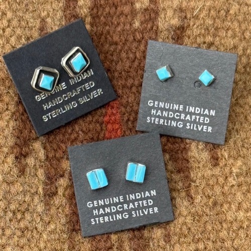 Navajo ターコイズ シルバー ピアス