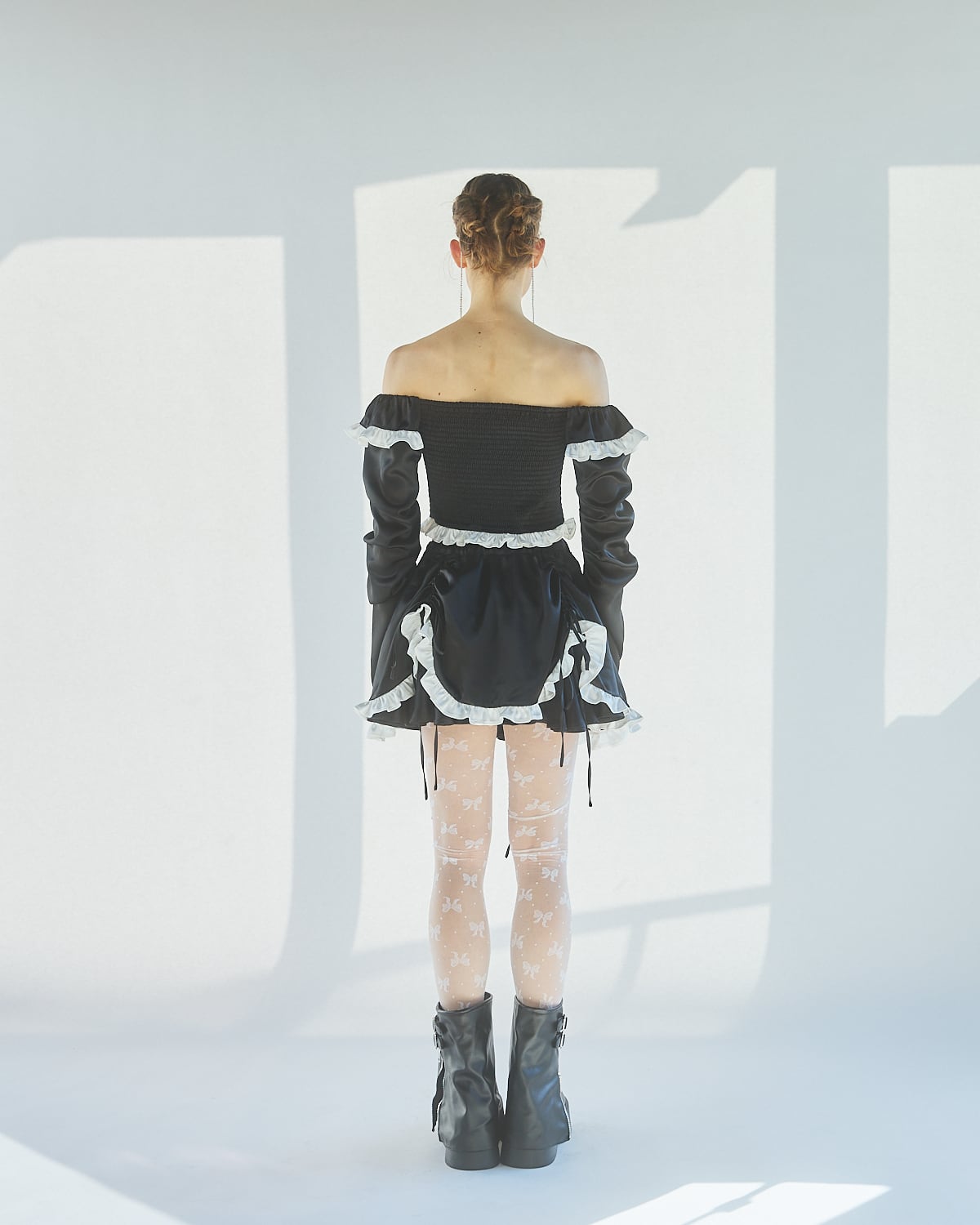 S/S バイカラーサテンミニスカート | lilLilly official webstore