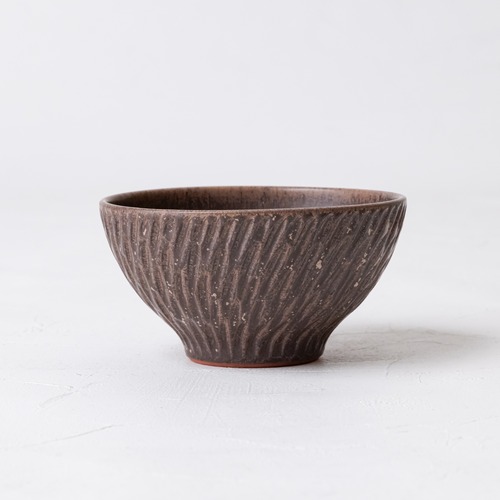 【増田 哲士】24.しのぎ 飯碗（茶）／A