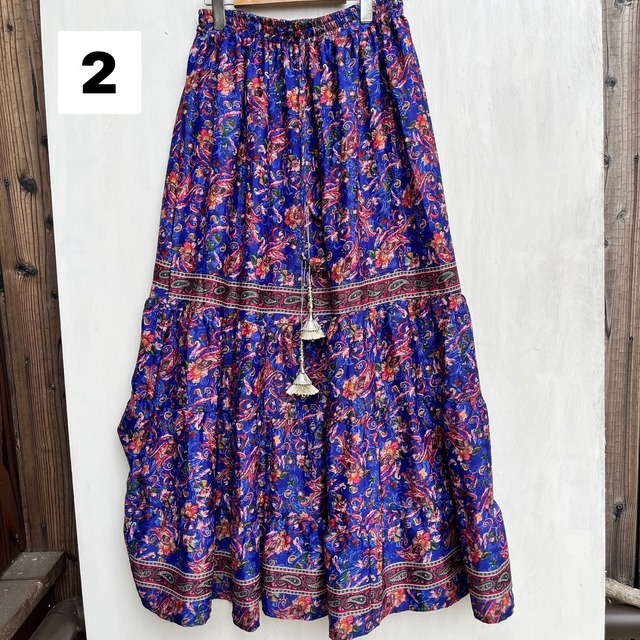 ふんわりペイズリースカート