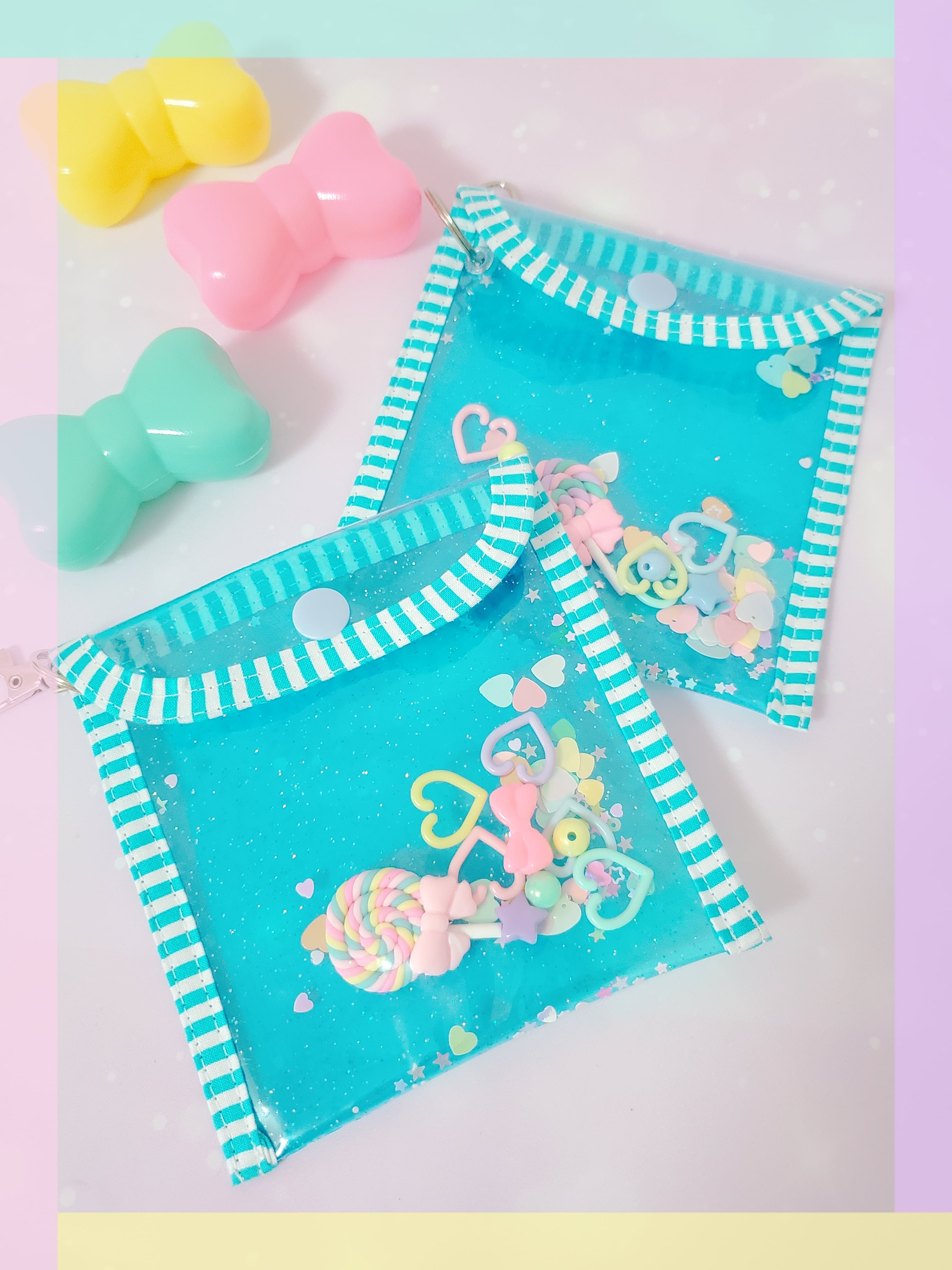 ランドセルポーチ ラメビニール キャンディー キラキラ マスクケース