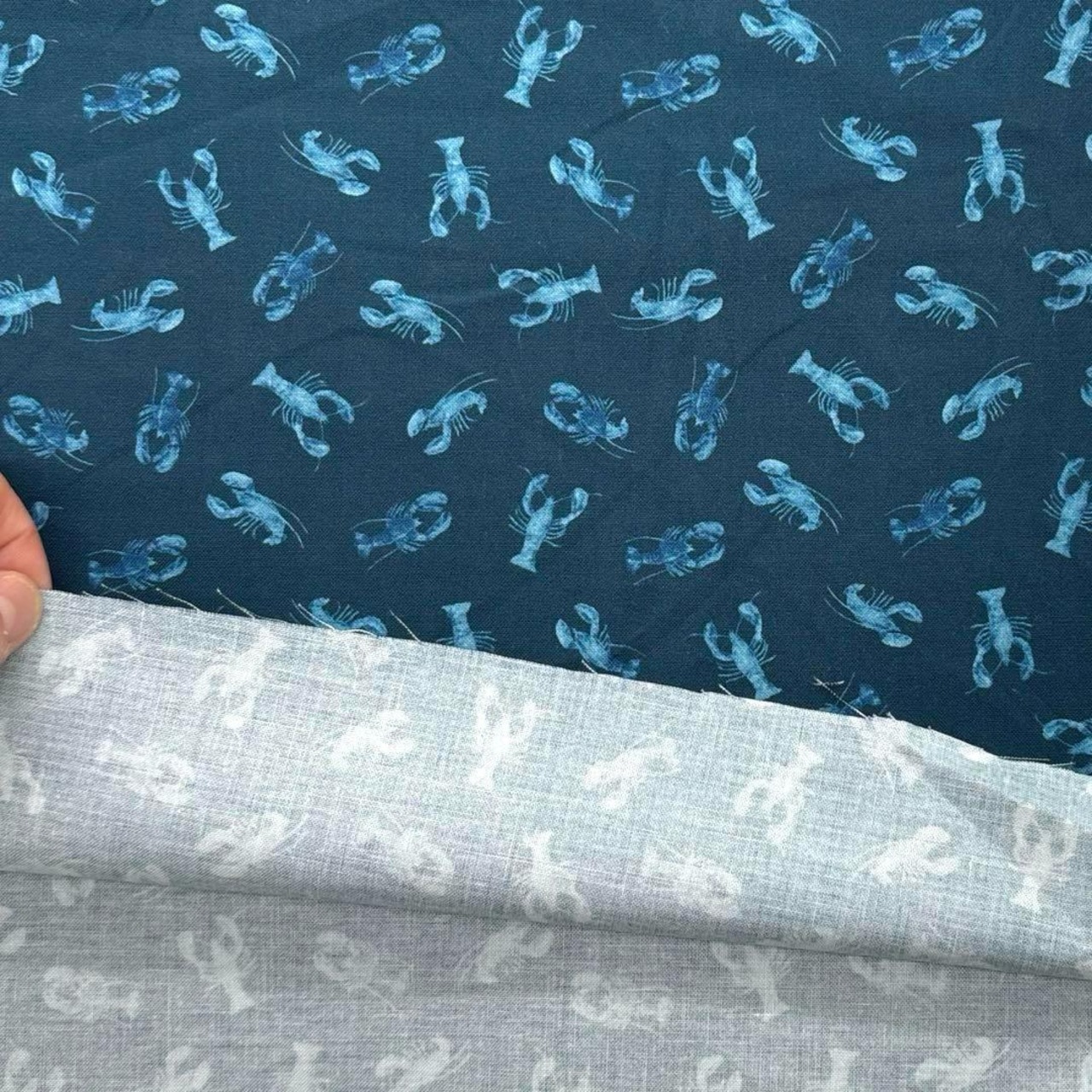 Cdr561◆50cm◆S◆綿100%シーチング生地◆ロブスター