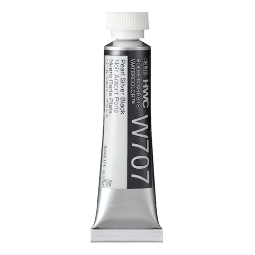 ホルベイン  パールカラーズ パールシルバーブラック  [ W707・5ml ]