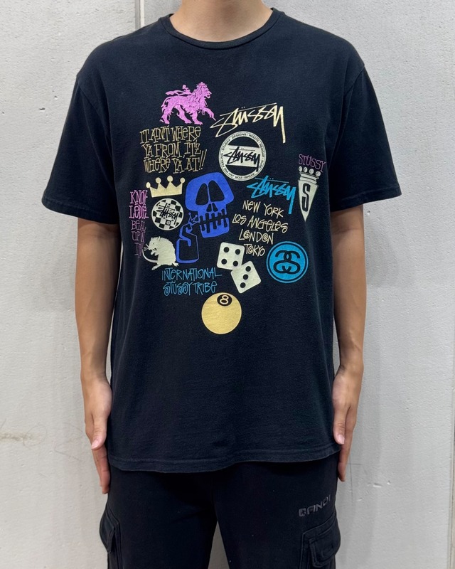 10’s stussy Design Tee “Mix Logo”【下北沢店】