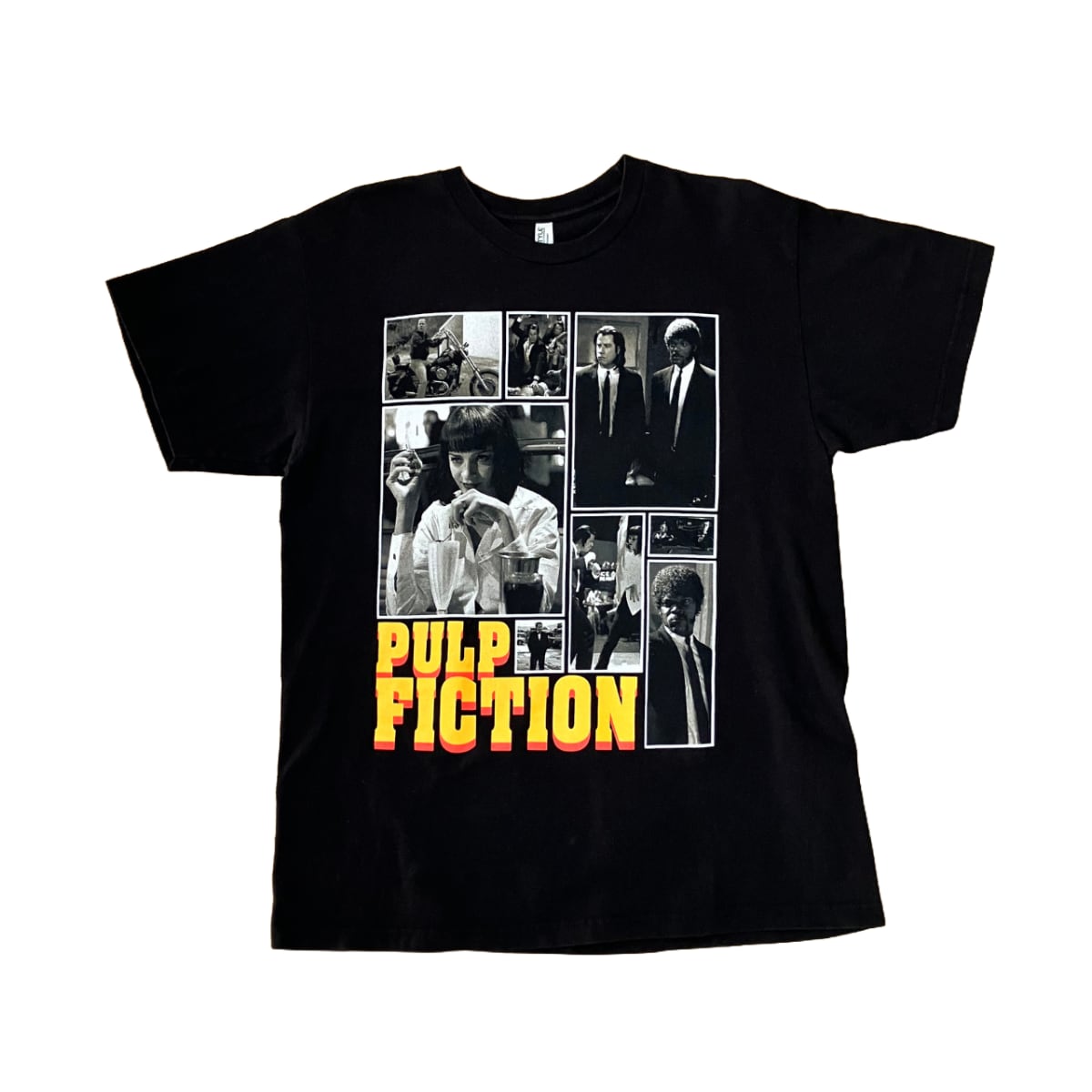 PULP FICTION パルプフィクション movie Tシャツ ブラック L PULP FICTION パルプ・フィクション 黒 ジョン・トラボルタ