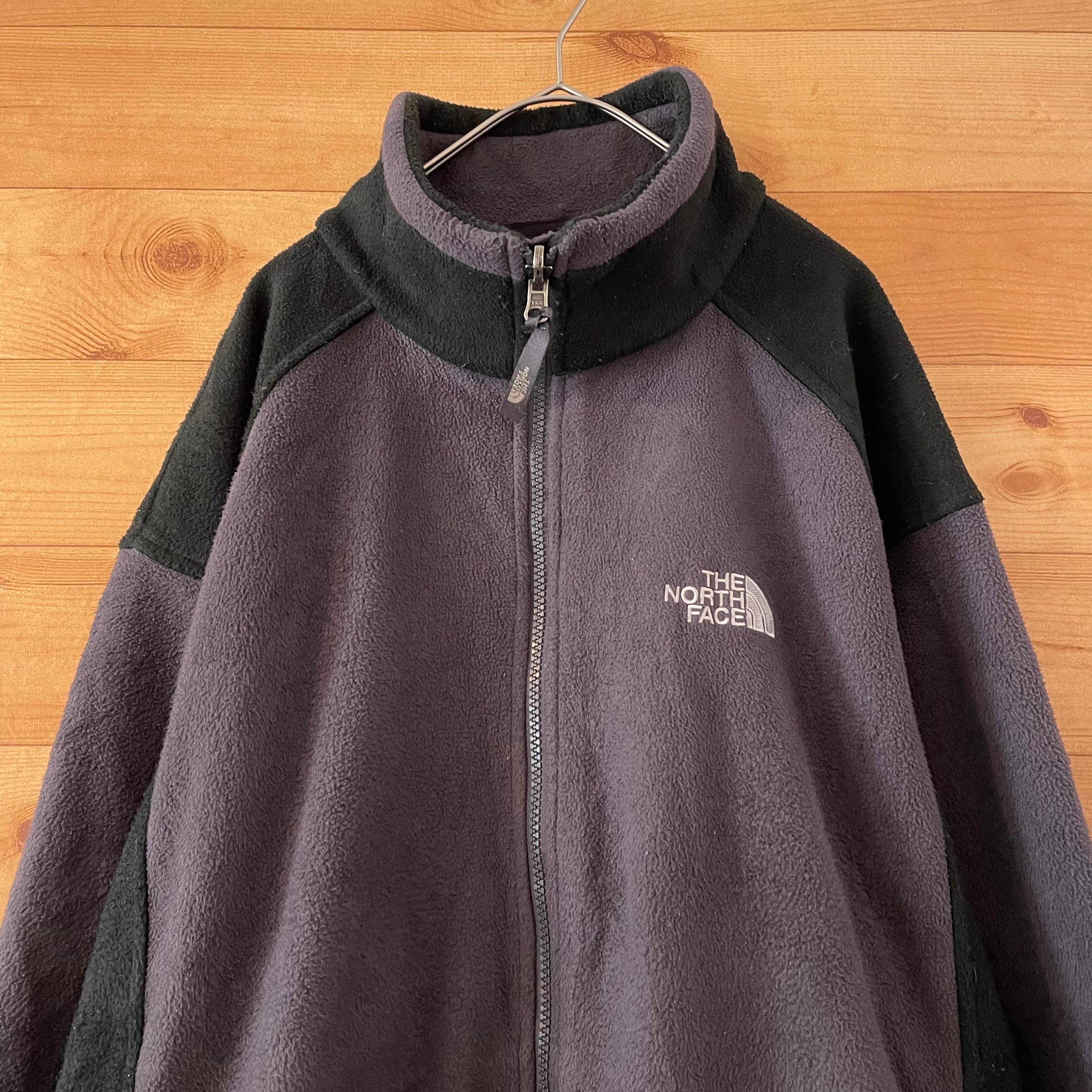 THE NORTH FACE】刺繍ロゴ バックロゴ フリースジャケット ブルゾン L