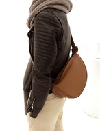 【Real Calf-skin100%】Half-moon Bag_2colors