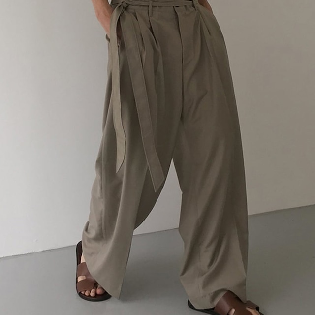 COLNハイウエストリボンワイドパンツ