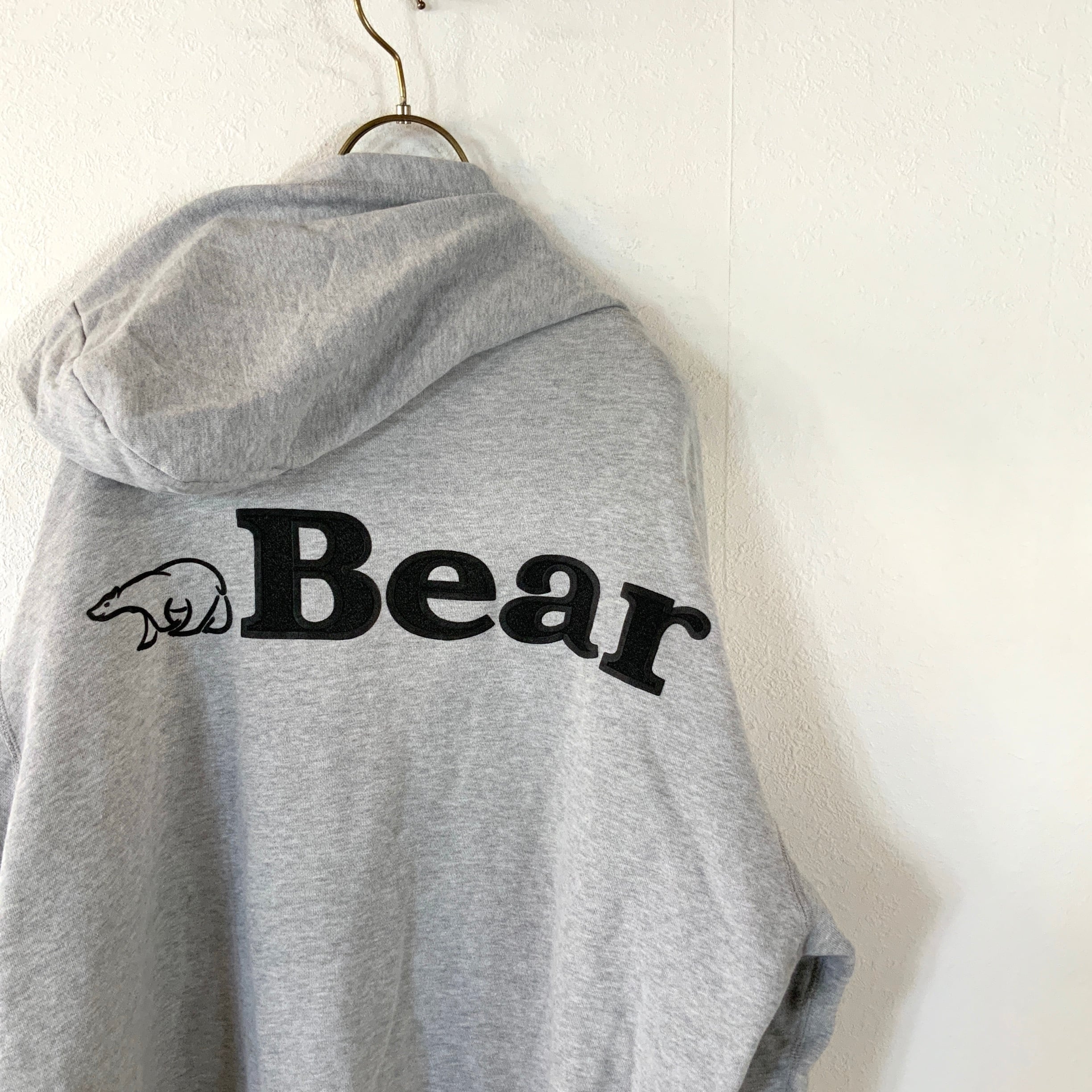 90's Bear ビッグ刺繍 オーバーサイズ パーカー | 古着屋 MOU