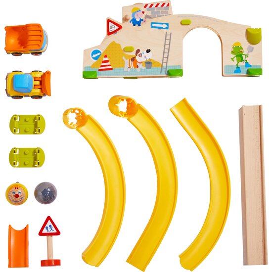 HABA クラビュー・働く車セット 2歳〜 玉落とし オリジナルバッグ付