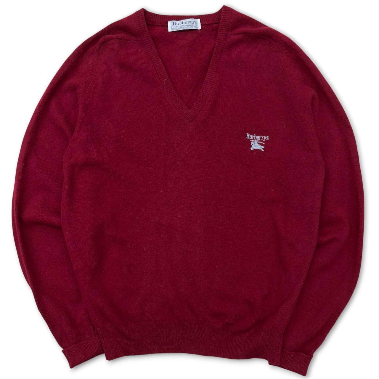 【BURBERRYS】90s knit バーバリー ニット Vネック