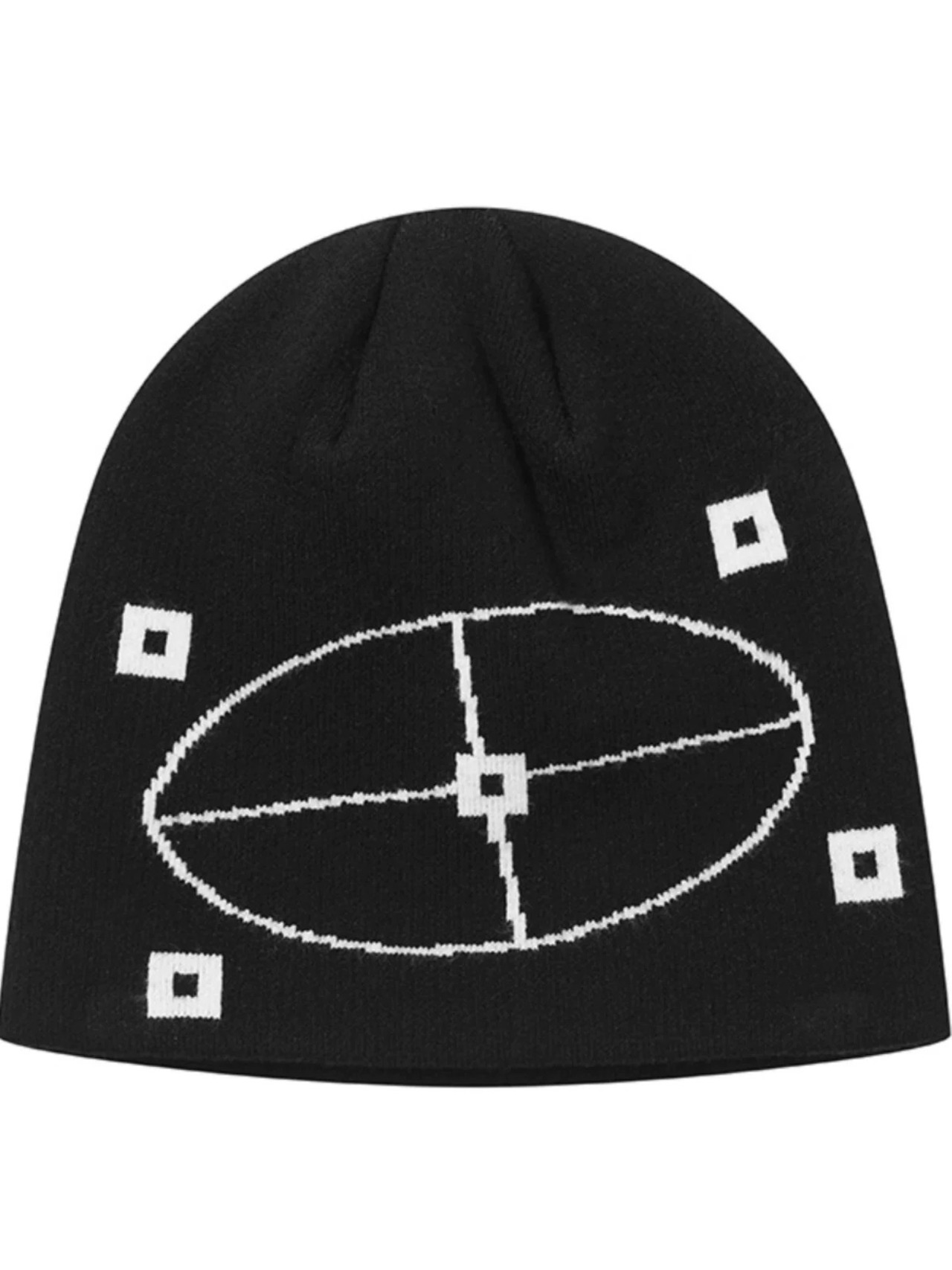 7440 37 1 Brand Logo Knit Beanie