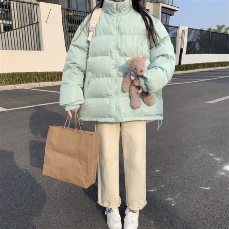 コート ショートルーズカラーウィンター コットン 冬物 萌量不足536033224